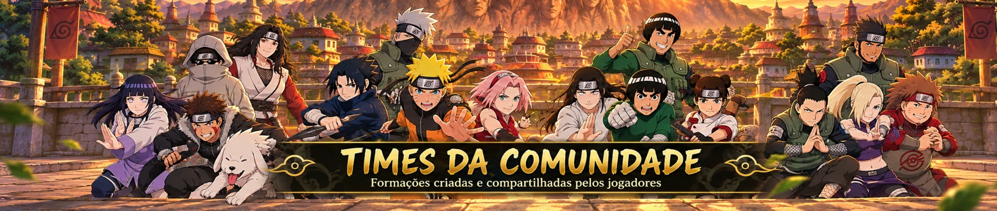 Times da comunidade — formações criadas e compartilhadas pelos jogadores